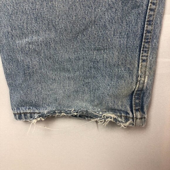 Levi's 550 Light Wash Relaxed Fit Distressed Denim Jeans 38 X 30 - Picture 10 of 10